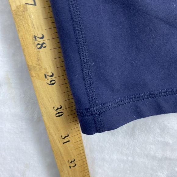 Athleta Leggins Women Sz S (13x31) Navy Blue Flare Leg Active Yoga Running - Picture 7 of 10
